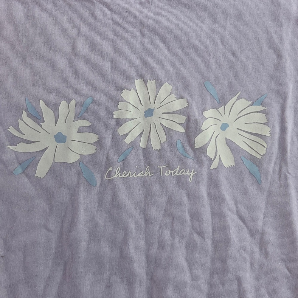 Croft & Barrow Womens XL Purple Floral 2 Piece Capri Pajama Set New - Picture 3 of 16